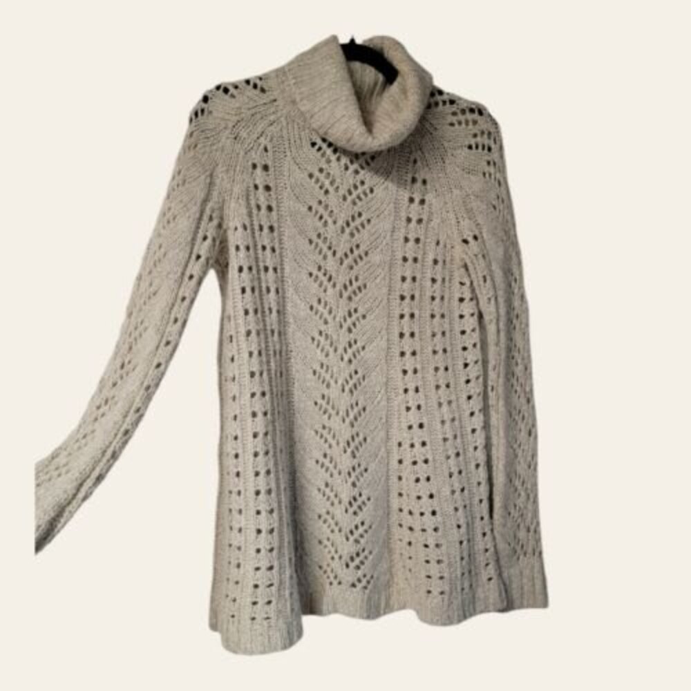 Sleeping on Snow Eldora Mock Neck Chunky‎ Sweater SMALL